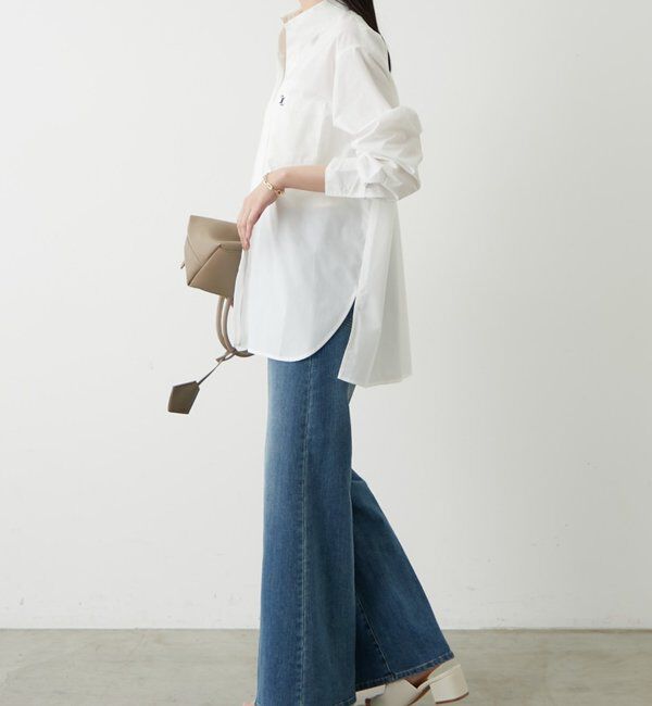  「ロゴ刺繍シャツ」|シャツ・ブラウス|