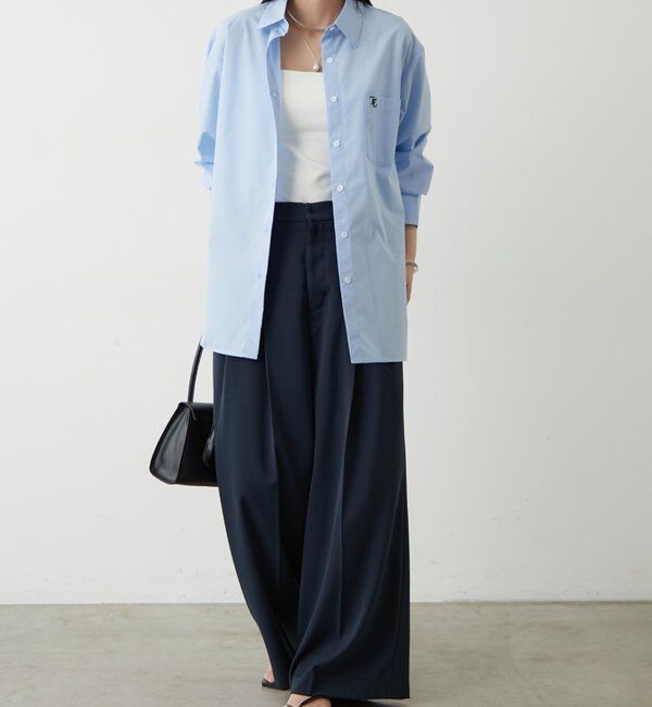  「ロゴ刺繍シャツ」|シャツ・ブラウス|