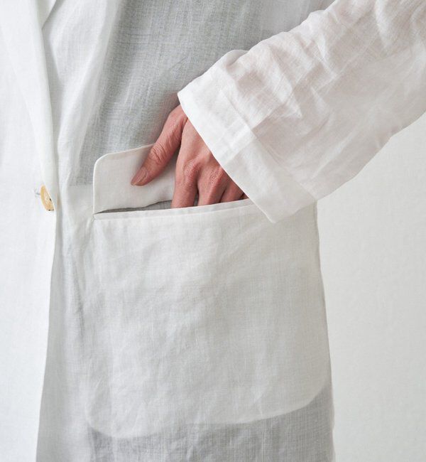 「リネン100ジャケット」|ベスト・ジレ|