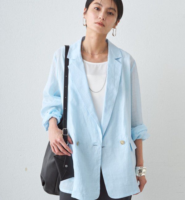  「リネン100ジャケット」|ベスト・ジレ|