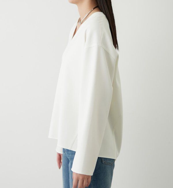  「ダブルクロスVブラウス」|シャツ・ブラウス|