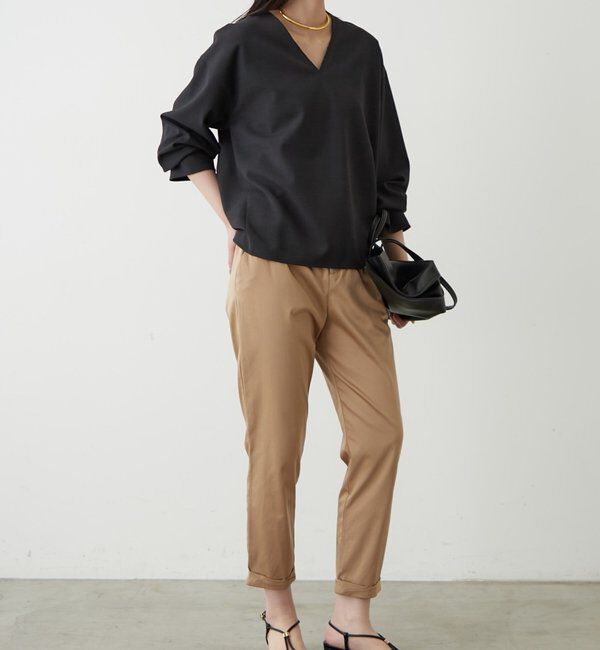  「ダブルクロスVブラウス」|シャツ・ブラウス|