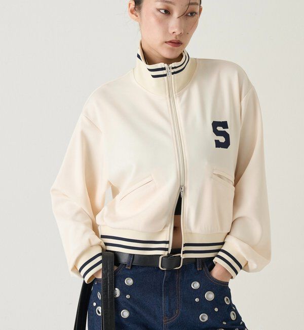  「【セットフェア対象B】Sロゴコンパクトトラックジャケット」|ブルゾン・スタジャン|