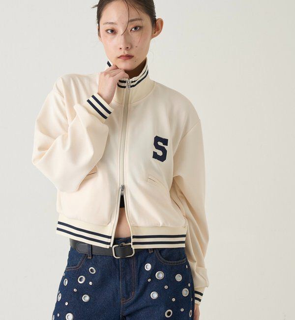  「【セットフェア対象B】Sロゴコンパクトトラックジャケット」|ブルゾン・スタジャン|
