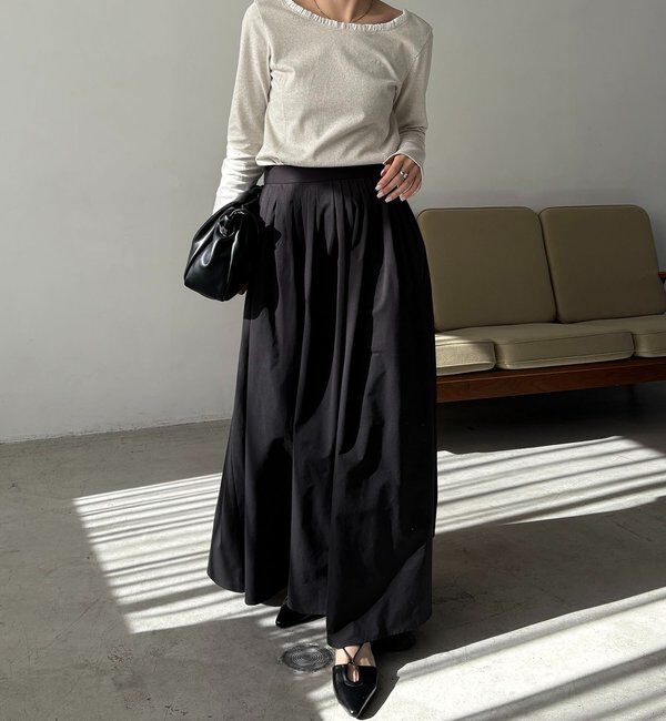  「〈C.L〉フリル襟ボートネックTシャツ」|Tシャツ・カットソー|