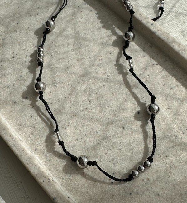  「〈GOLDY/ゴールディ〉シルバービーズコードチョーカー」|リング|