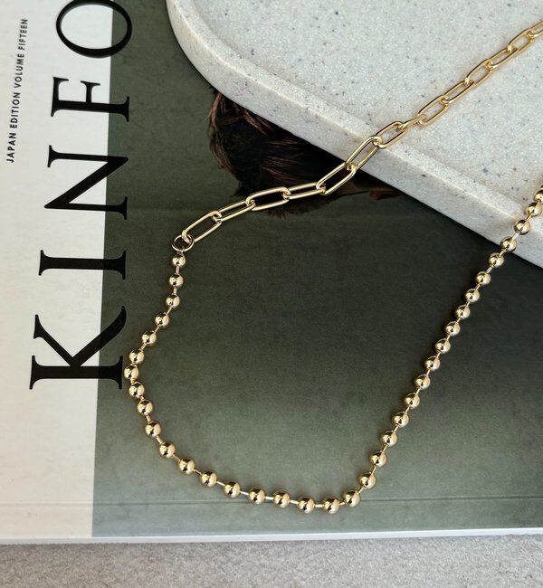  「〈GOLDY/ゴールディ〉ボールチェーンMIXネックレス」|リング|