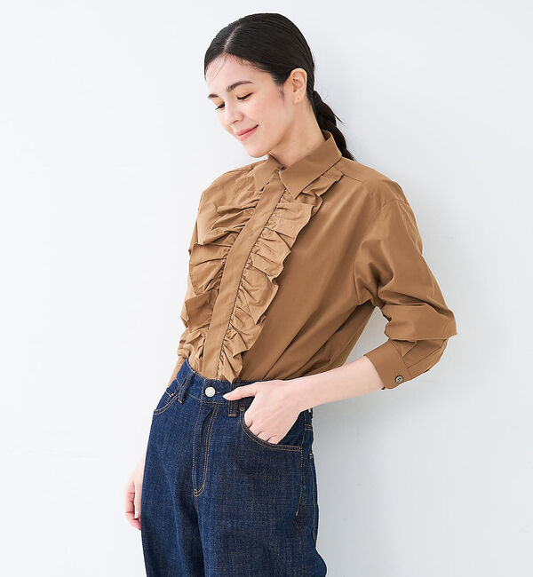 collex「フロントフリルシャツ」|シャツ・ブラウス|