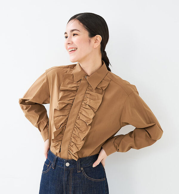 collex「フロントフリルシャツ」|シャツ・ブラウス|