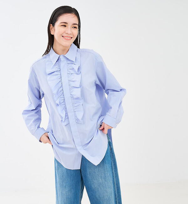 collex「フロントフリルシャツ」|シャツ・ブラウス|