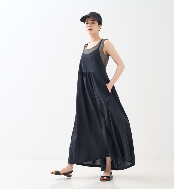 collex「インド綿 キャミワンピース」|ワンピース|ブラック