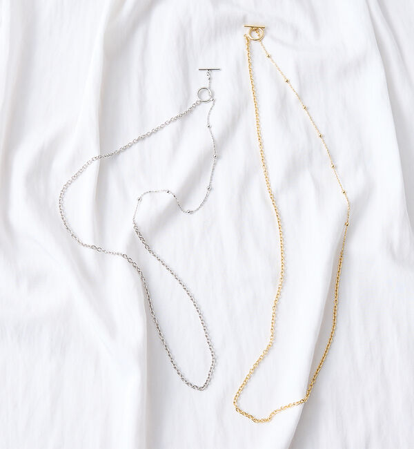 collex「【dignif】【金属アレルギー対応】ミックスチェーン2WAYネックレス」|ネックレス|