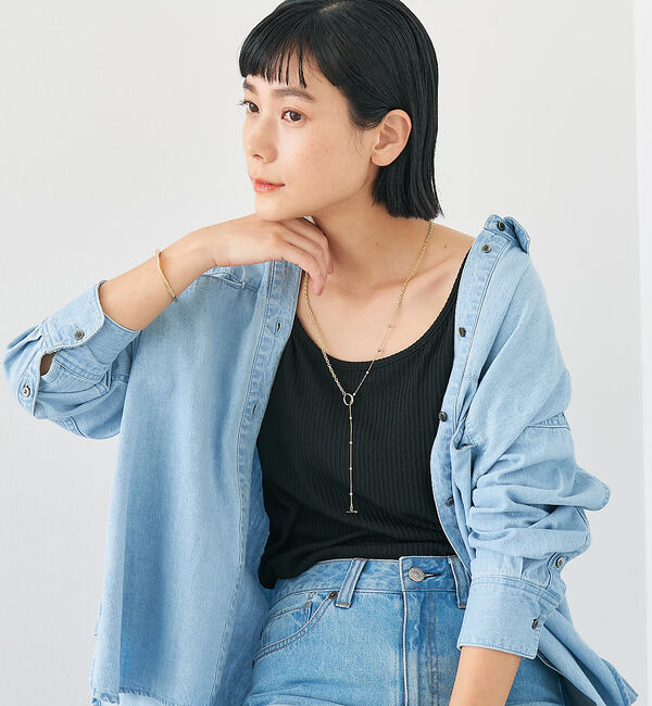 collex「【dignif】【金属アレルギー対応】ミックスチェーン2WAYネックレス」|ネックレス|