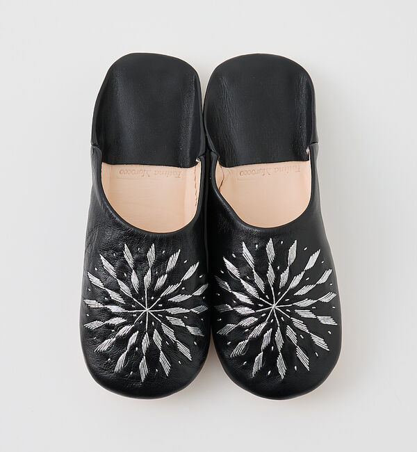 collex「【Fatima morocco】 サブラス刺繍 バブーシュ 羊革 モロッコ製 室」|本・CD・DVD|