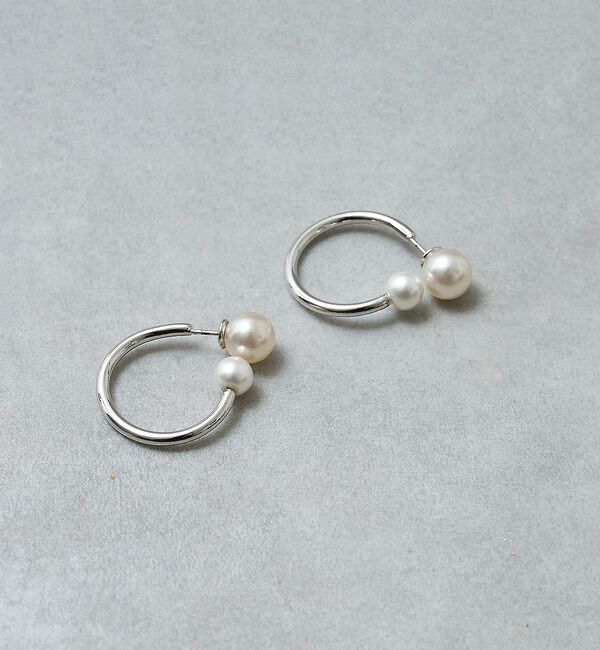 collex「【dignif】【金属アレルギー対応】ツインパールピアス」|ピアス|シルバー