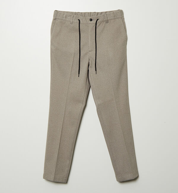 ABAHOUSE「【秋冬生地/セットアップ対応】ヘリンボーン柄 ニット スラックス パンツ」|スラックス|グレージュ