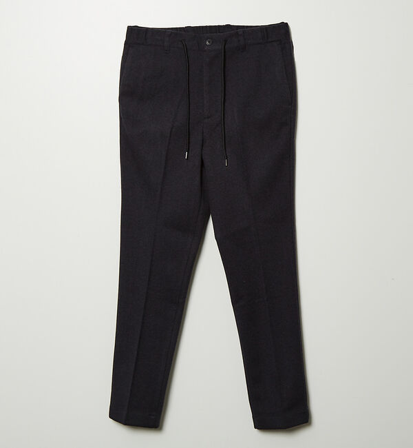 ABAHOUSE「【秋冬生地/セットアップ対応】ヘリンボーン柄 ニット スラックス パンツ」|スラックス|ネイビー