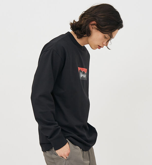 ABAHOUSE「【NANGA/ナンガ】ECO HYBRID BOX LOGO LS/ボックスロゴ」|Tシャツ・カットソー|