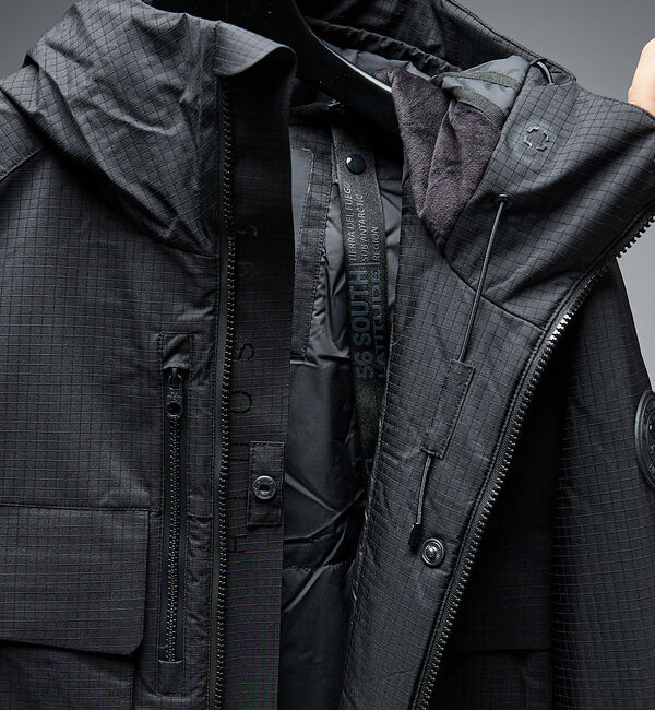 ABAHOUSE「【CAPE HORN】ANTARTICA シンサレート中綿ブルゾン / フーデッ」|ダウン|