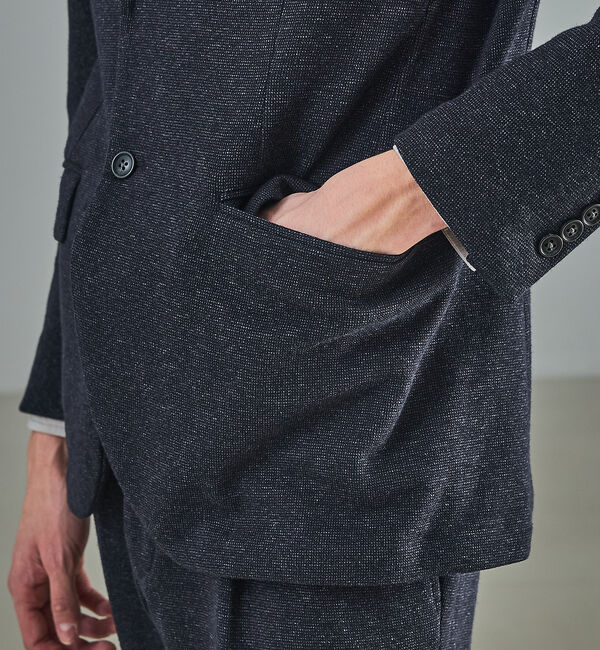 ABAHOUSE「【セットアップ対応】WOOL&times;COTTON ムリネ ジャージー ジャケット /」|テーラードジャケット|