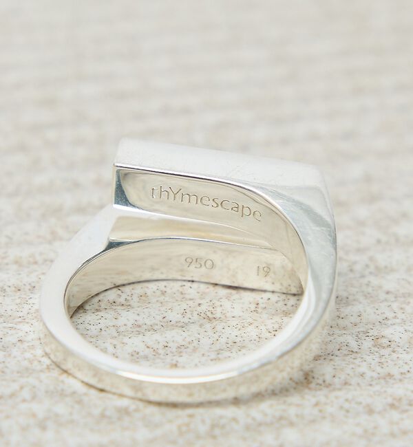 ABAHOUSE「【UNISEX】SIGNET SPLIT RING / シグネットスプリット リ」|リング|