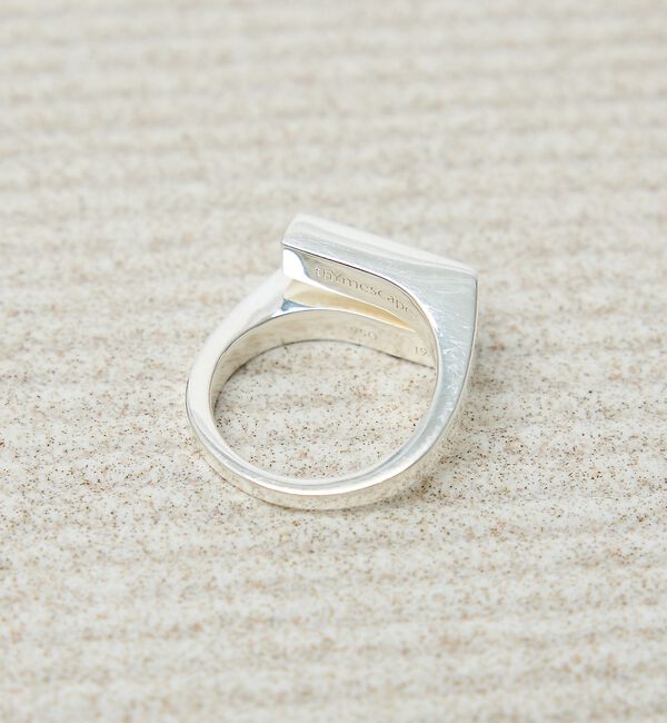 ABAHOUSE「【UNISEX】SIGNET SPLIT RING / シグネットスプリット リ」|リング|