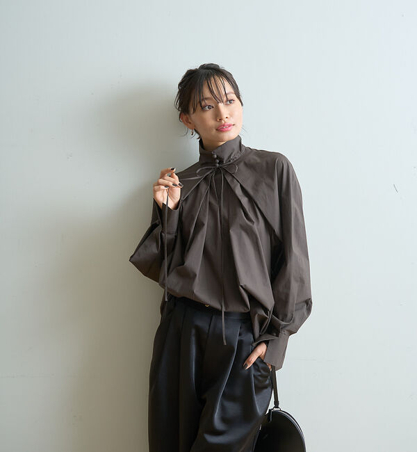 Rouge vif「ハイネックリボンブラウス」|シャツ・ブラウス|