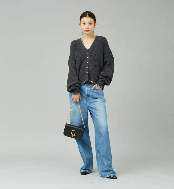 Rouge vif「【２点セット】ウール混フェザーラインアンサブルニット」|ニット・セーター|