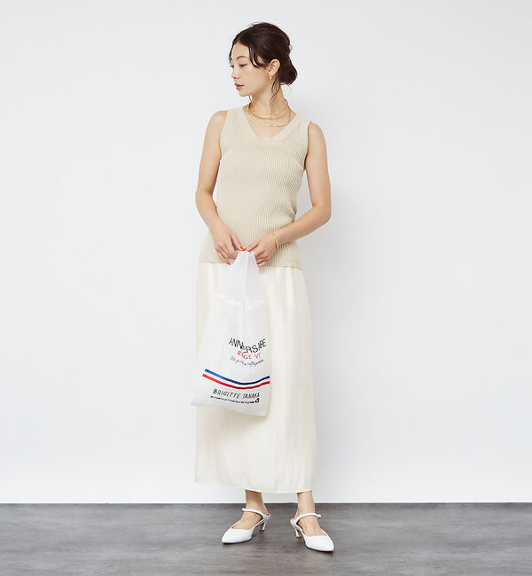 Rouge vif「【3サイズ展開】ソフトグリッターＩラインスカート」|スカート|