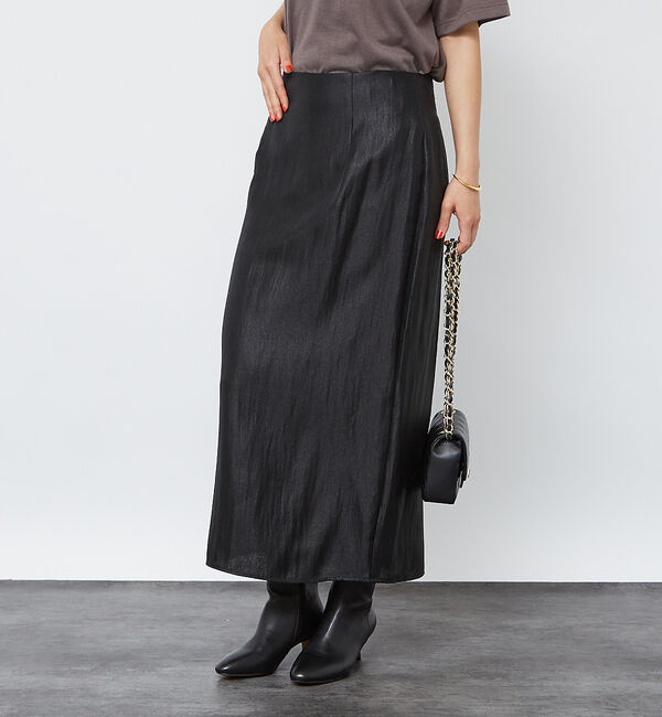 Rouge vif「【3サイズ展開】ソフトグリッターＩラインスカート」|スカート|