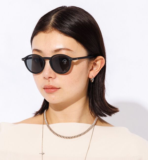 Rouge vif「【IZIPIZI】サングラス / ボストン / UVカット / #D【予約】」|メガネ|ブラック