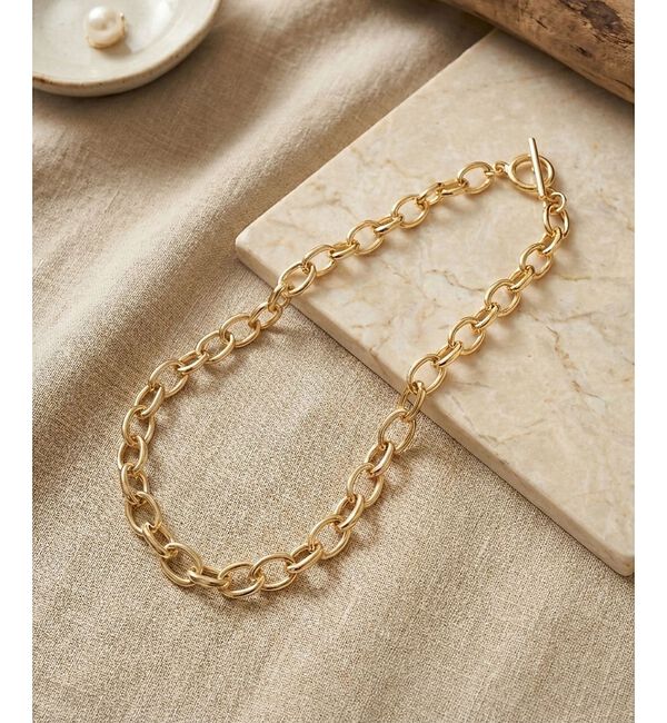 qualite「【ステンレス】シックチェーンネックレス【予約】」|ネックレス|ゴールド