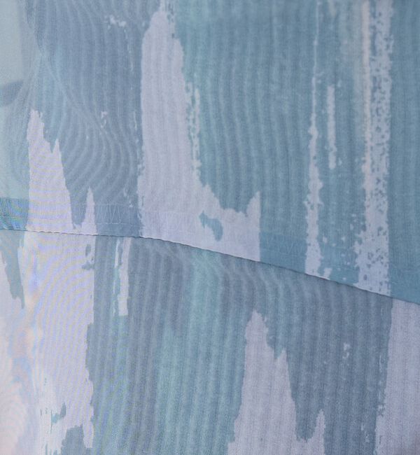 NOMINE「【前後着用可】水彩アート ニュアンス柄 2WAY シアー キャミワンピース ロン」|ワンピース|