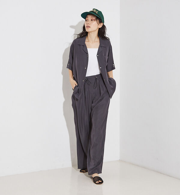 NOMINE「【セットアップ対応】ヴィンテージサテン ドロスト パンツ」|その他|