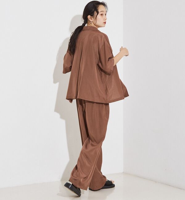 NOMINE「【セットアップ対応】ヴィンテージサテン ドロスト パンツ」|その他|