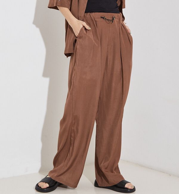 NOMINE「【セットアップ対応】ヴィンテージサテン ドロスト パンツ」|その他|