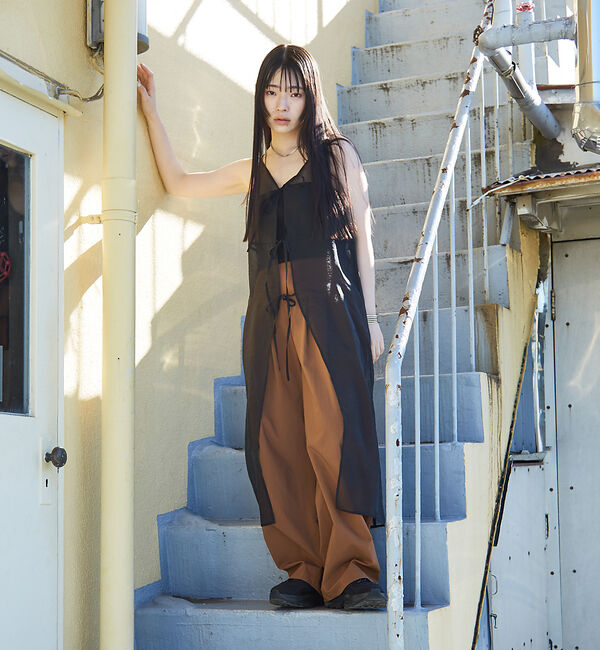 NOMINE「【セットアップ対応】ヴィンテージサテン ドロスト パンツ」|その他|