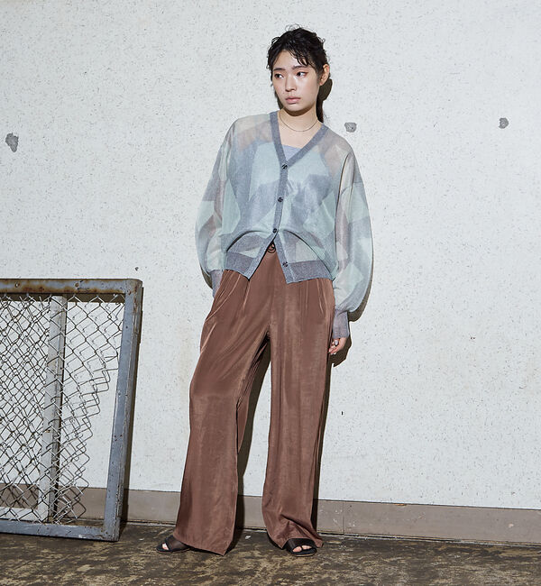 NOMINE「【セットアップ対応】ヴィンテージサテン ドロスト パンツ」|その他|