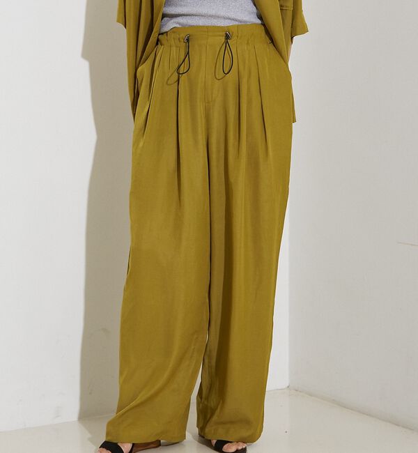 NOMINE「【セットアップ対応】ヴィンテージサテン ドロスト パンツ」|その他|