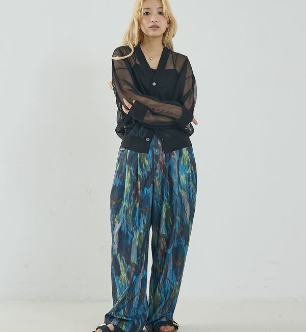 NOMINE「ジャガード シアー ニット カーディガン【予約】」|カーディガン|