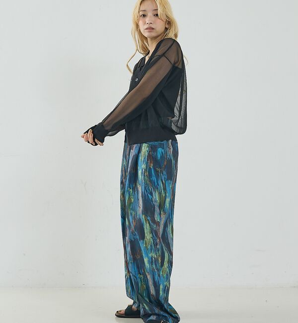 NOMINE「ジャガード シアー ニット カーディガン【予約】」|カーディガン|