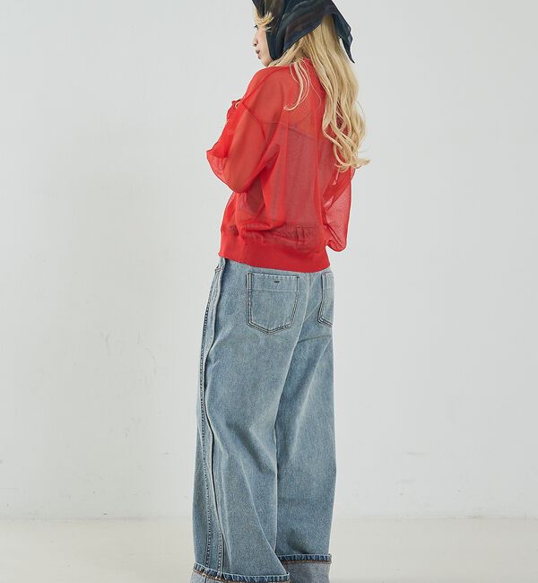 NOMINE「ジャガード シアー ニット カーディガン【予約】」|カーディガン|