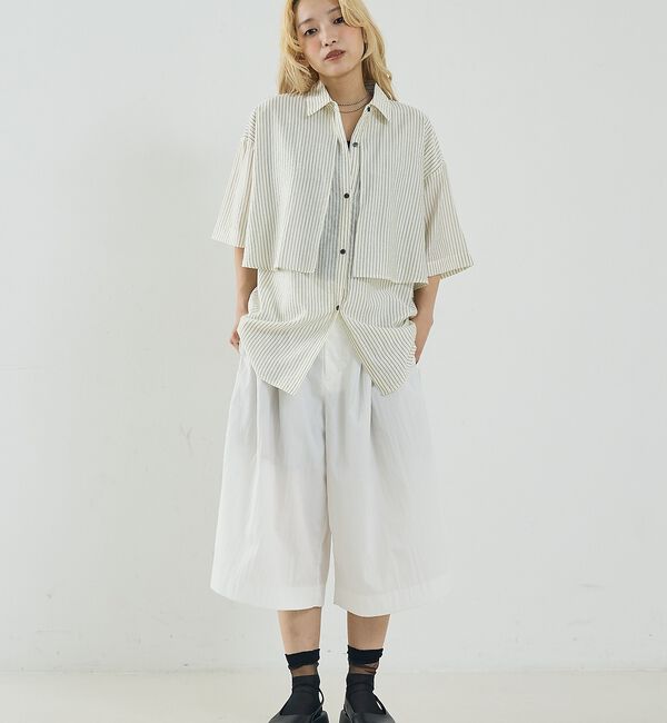 NOMINE「ロングヨーク ハーフスリーブ/半袖 シャツ【予約】」|シャツ・ブラウス|