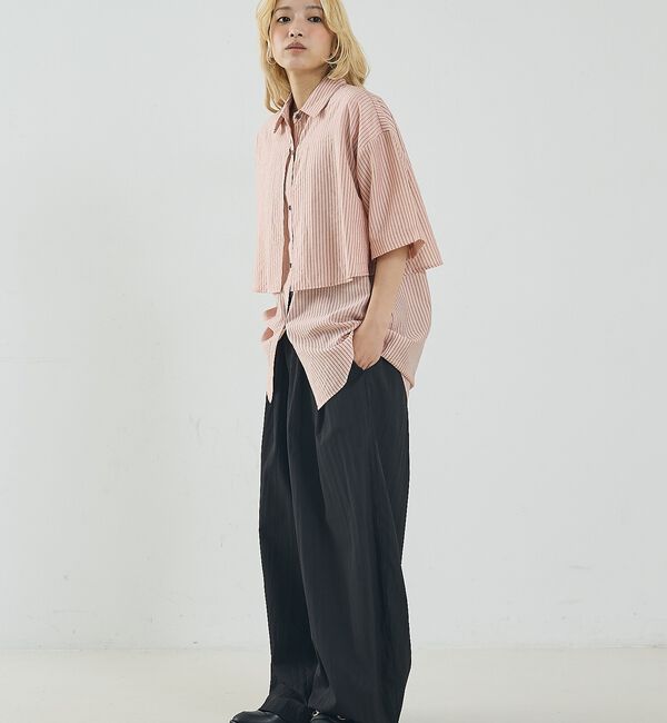 NOMINE「ロングヨーク ハーフスリーブ/半袖 シャツ【予約】」|シャツ・ブラウス|