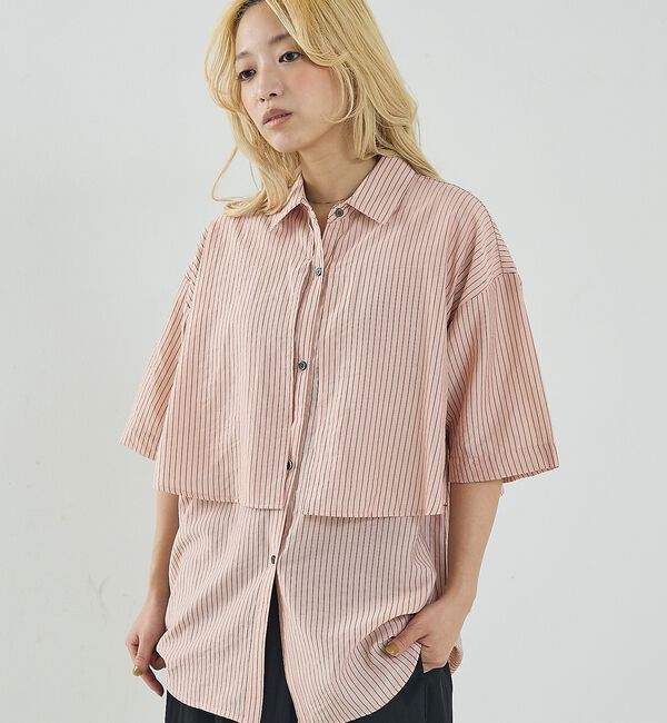 NOMINE「ロングヨーク ハーフスリーブ/半袖 シャツ【予約】」|シャツ・ブラウス|