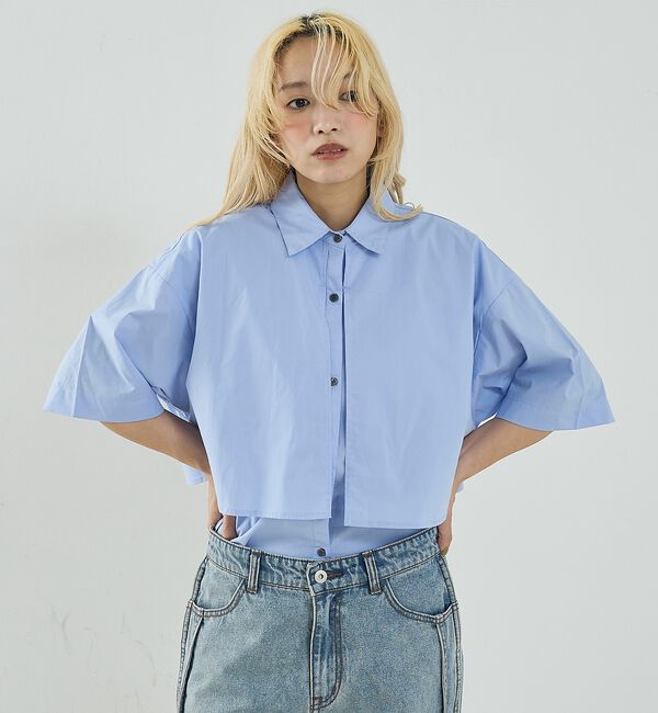 NOMINE「ロングヨーク ハーフスリーブ/半袖 シャツ【予約】」|シャツ・ブラウス|