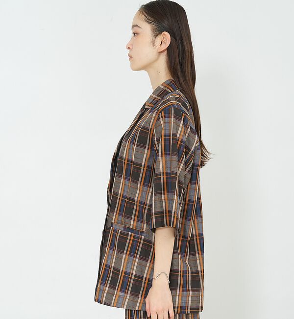 NOMINE「【セットアップ対応】ハーフスリーブ チェック ジャケット【予約】」|その他|