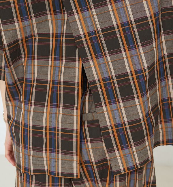 NOMINE「【セットアップ対応】ハーフスリーブ チェック ジャケット【予約】」|その他|