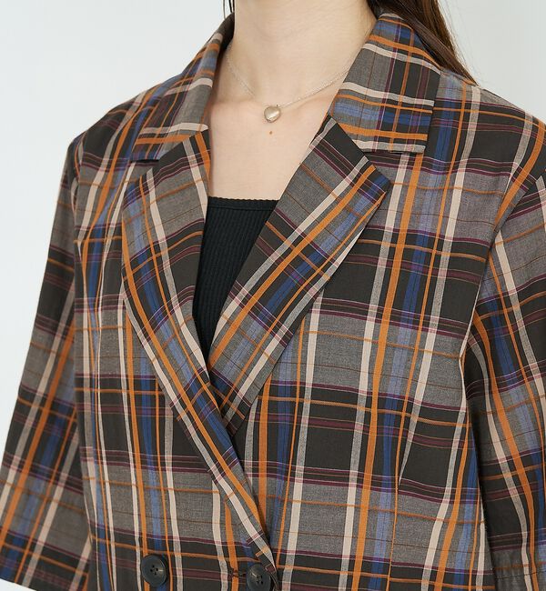 NOMINE「【セットアップ対応】ハーフスリーブ チェック ジャケット【予約】」|その他|