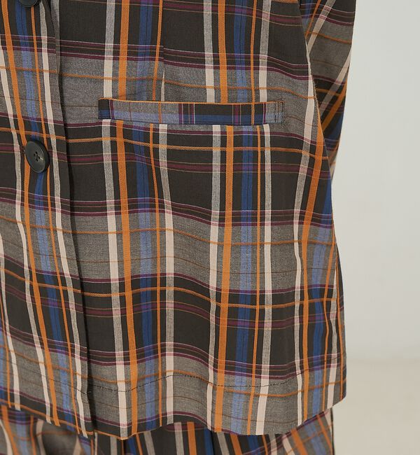 NOMINE「【セットアップ対応】ハーフスリーブ チェック ジャケット【予約】」|その他|